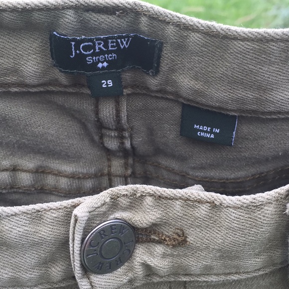 J Crew factory jeans - army green - Picture 3 of 5